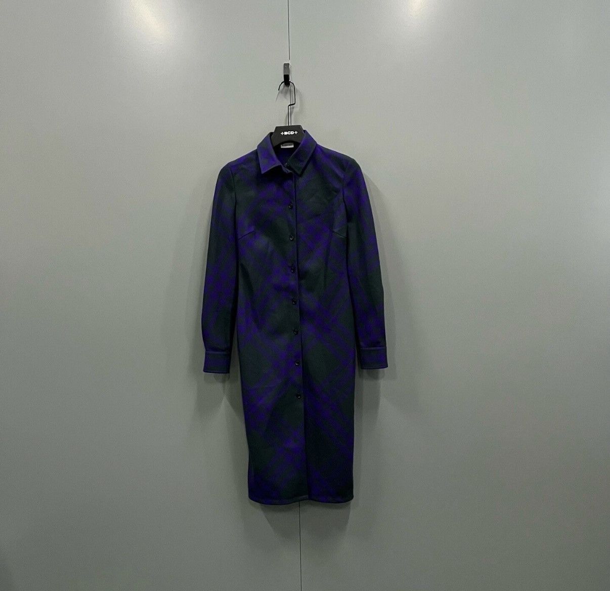 Burberry Burberry Check Printed Collared Long-sleeve Dress J41 Size XXS / US 00 / IT 34 - 1 Thumbnail