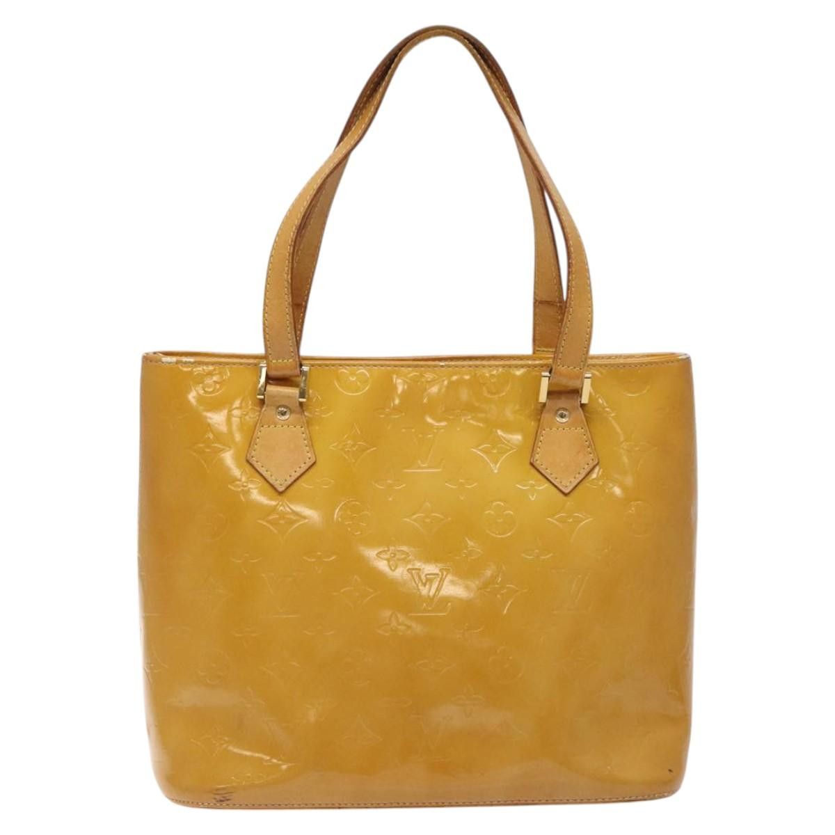Louis Vuitton LOUIS VUITTON Monogram Vernis Houston Hand Bag Beige M91004 Size ONE SIZE - 2 Thumbnail