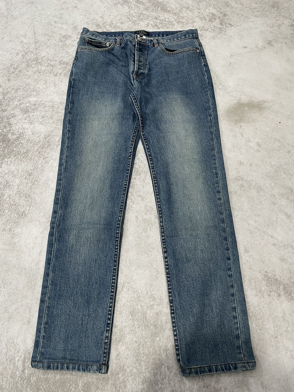 A.P.C. × If Six Was Nine × Le Grande Bleu (L.G.B.) 2000s A.P.C japan buttonfly slim denim Y2k style Size US 30 / EU 46 - 1 Thumbnail