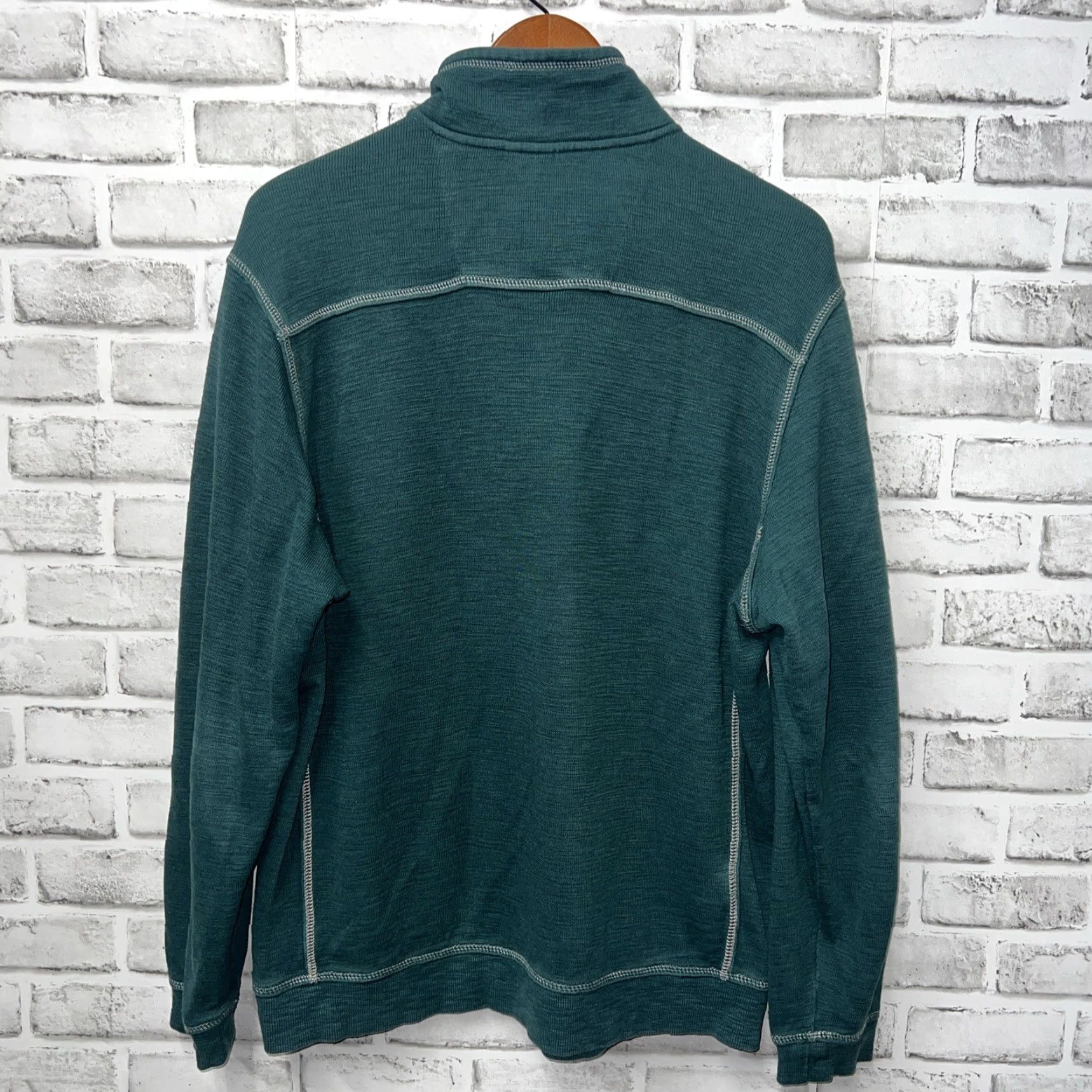 Tommy Bahama VINTAGE Tommy Bahama Blue Half Zip Pullover Mens M Sweater Pullover Blue M Mens Size US M / EU 48-50 / 2 - 4 Thumbnail