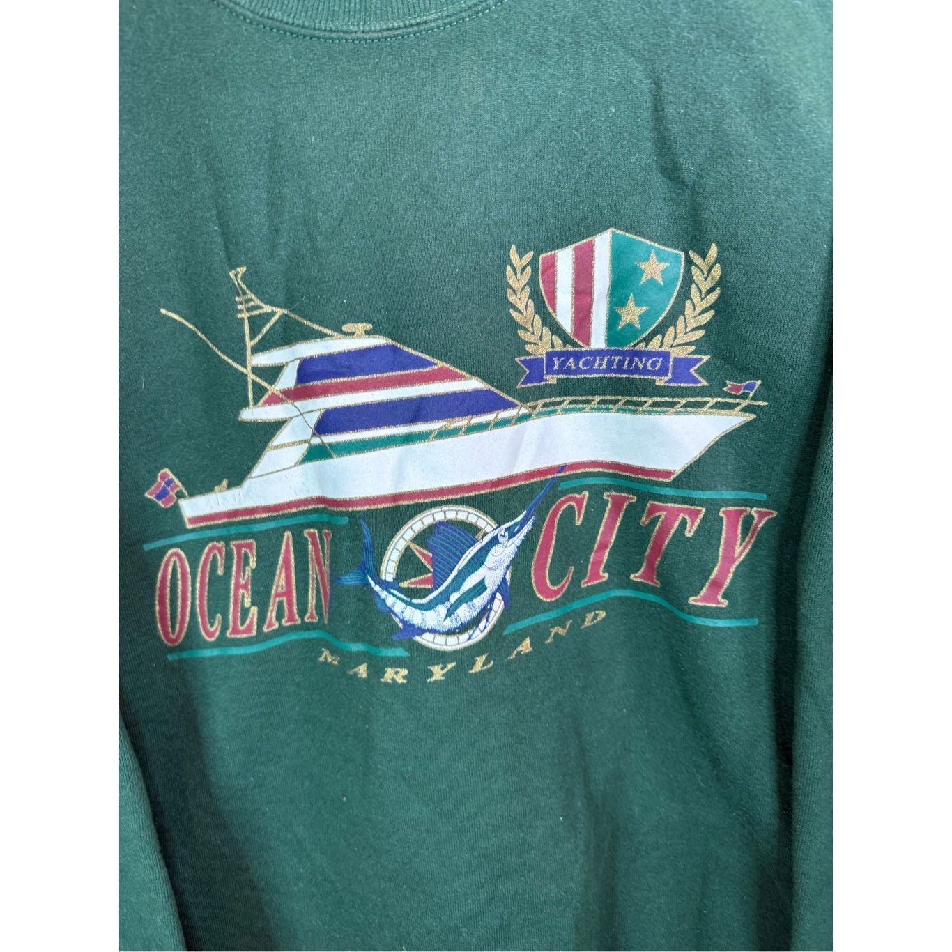 Jerzees Size L - Vintage 1990s Jerzees Ocean City Maryland Beach Fir Size US L / EU 52-54 / 3 - 2 Thumbnail