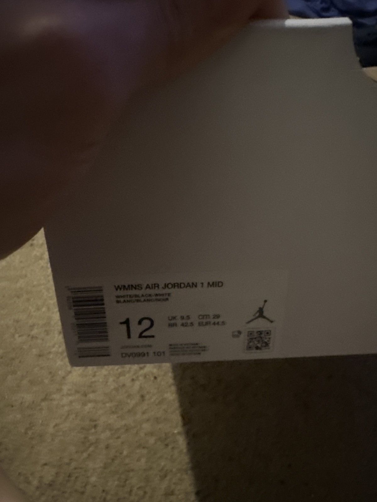 Nike Jordan 1 mid black/white Size US 9.5 / EU 42-43 - 5 Thumbnail