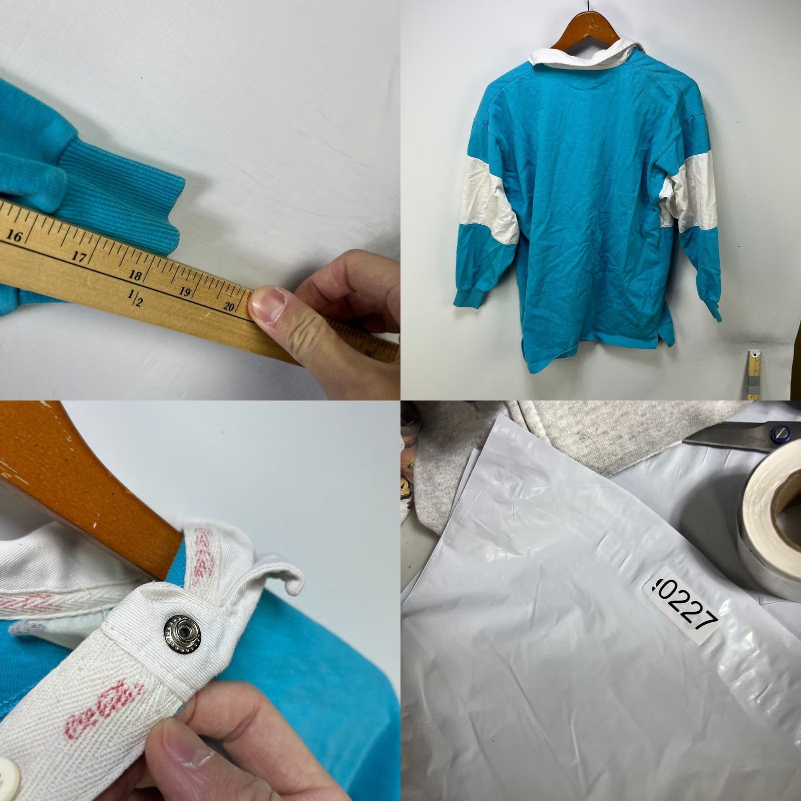 Vintage VINTAGE Coca-Cola Rugby Polo Shirt M Boys Blue Striped 90s Mens Size US M / EU 48-50 / 2 - 8 Thumbnail