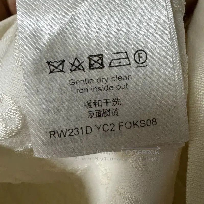 Louis Vuitton Louis Vuitton Cream Silk Women's T. Size S / US 4 / IT 40 - 6 Thumbnail