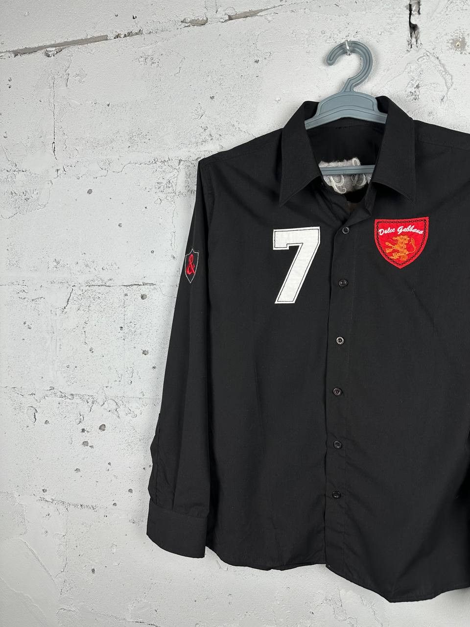Vintage Y2k Vintage Dolce & Gabbana D&G Big Logo Black Shirt Size US M / EU 48-50 / 2 - 3 Thumbnail