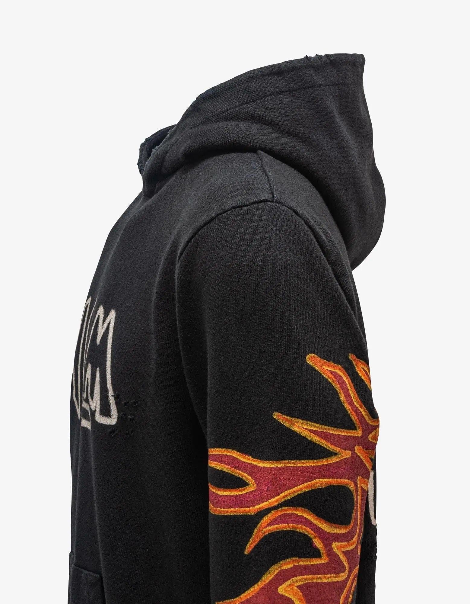 Palm Angels Palm Angels Black Graffiti Flames Hoodie Size US XS / EU 42 / 0 - 3 Thumbnail