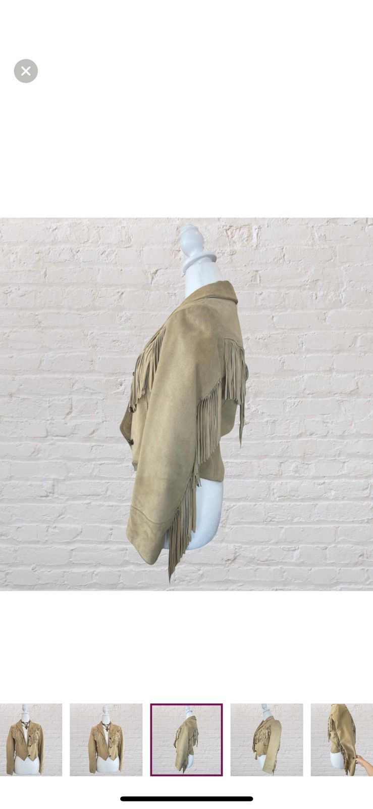 Vintage Genuine suede leather southwestern fridge jacket Size M / US 6-8 / IT 42-44 - 3 Thumbnail