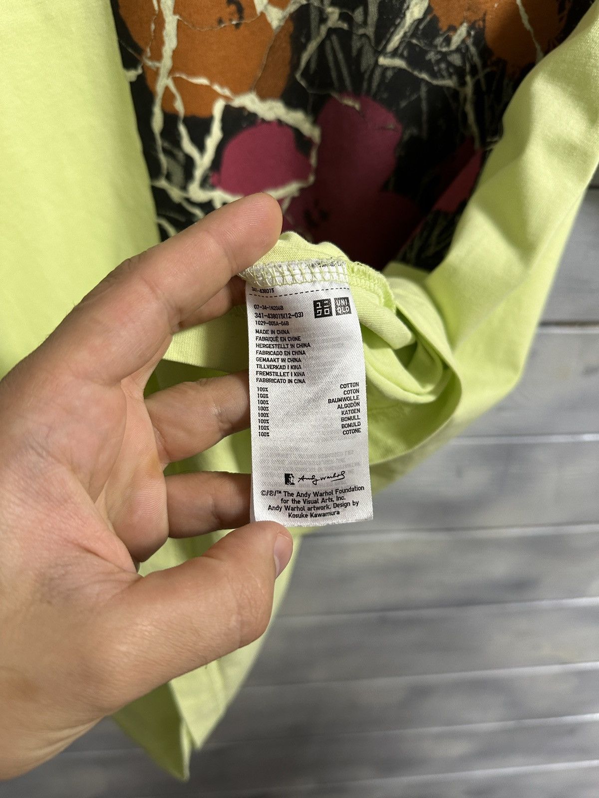 Uniqlo Rare T-Shirt Andy Warhol x Kosuke Kawamura x Uniqlo Floral Size US S / EU 44-46 / 1 - 12 Thumbnail