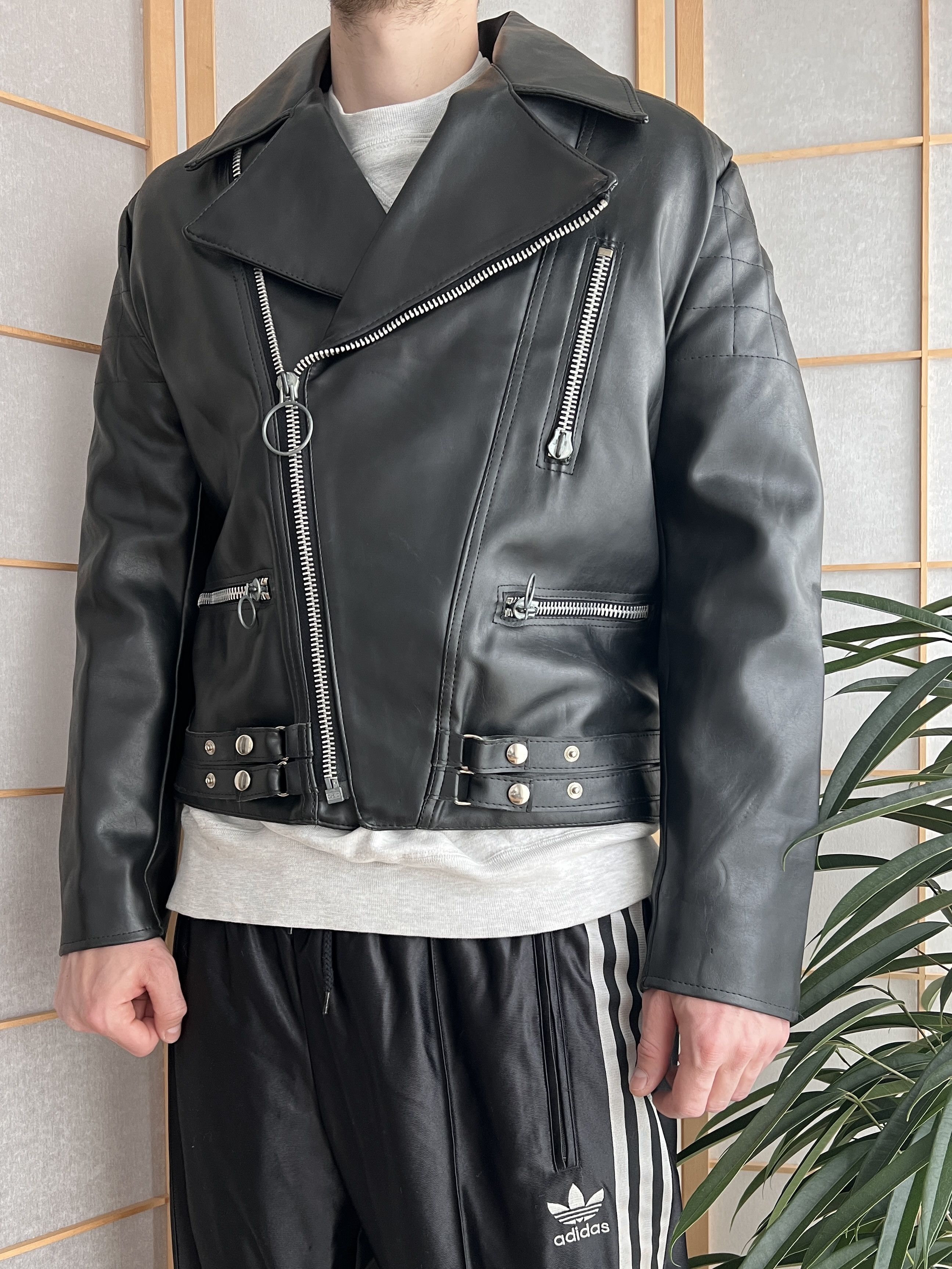 Hysteric Glamour Vegan eco leather 90s Biker jacket bomber opium avant garde Size US M / EU 48-50 / 2 - 25 Thumbnail