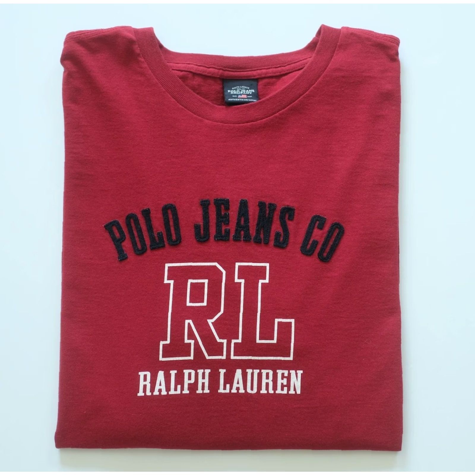 Ralph Lauren VINTAGE RALPH LAUREN POLO PATCH WORK GRAPHIC T SHIRT MEN SZ L RED 90s Y2K COTTON Size US L / EU 52-54 / 3 - 5 Thumbnail