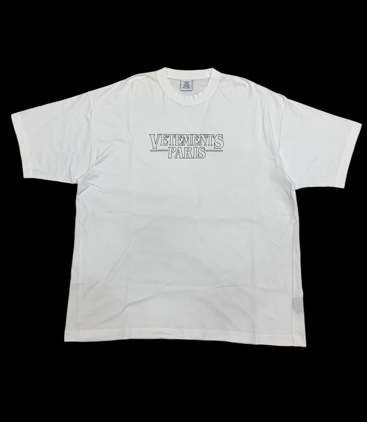 Vetements 💥Vetements Paris Center Logo Tshirt Size US XL / EU 56 / 4 - 1 Thumbnail