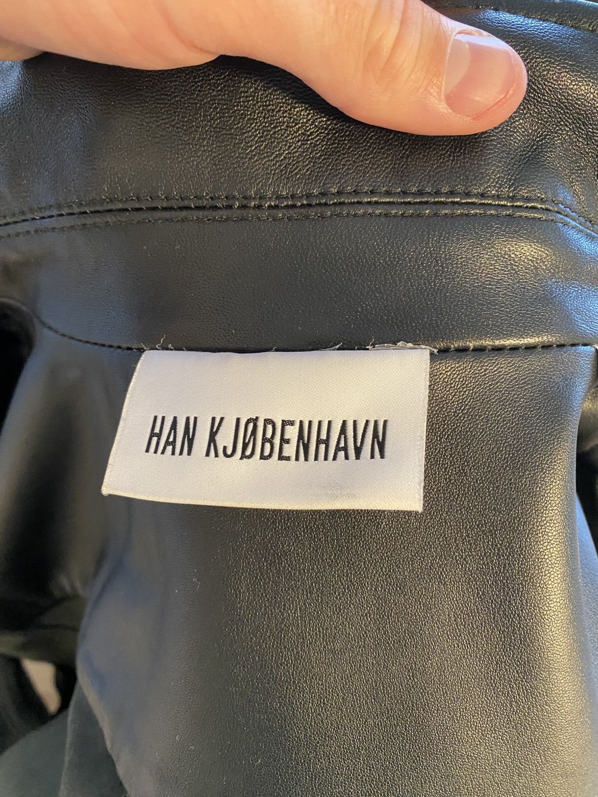 Han Kjobenhavn Han Kjøbenhavn Leather Shirt Size US M / EU 48-50 / 2 - 5 Thumbnail