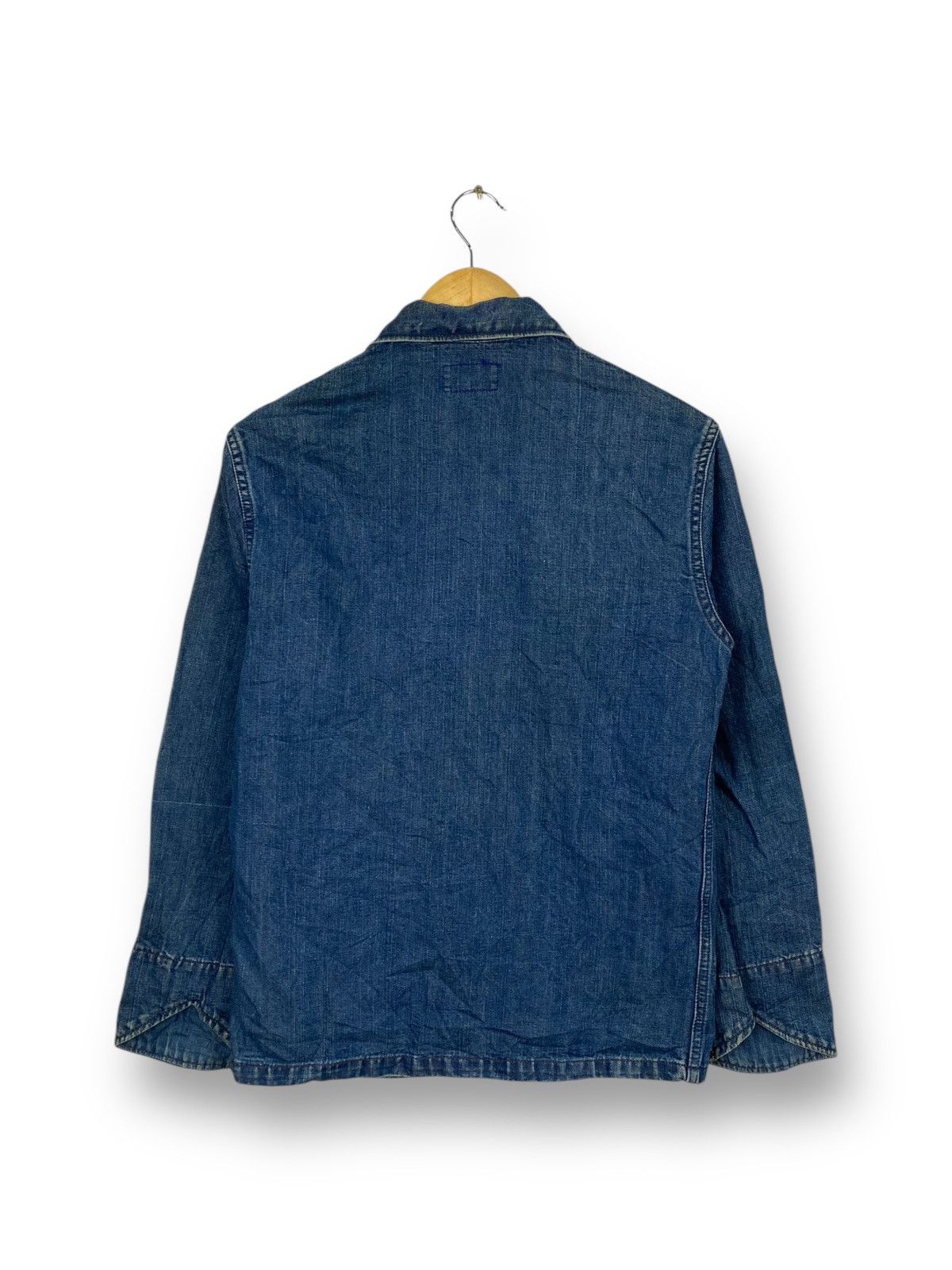 45rpm VINTAGE BLUE BLUE DENIM CHORE JACKET. #D10 Size US M / EU 48-50 / 2 - 5 Thumbnail