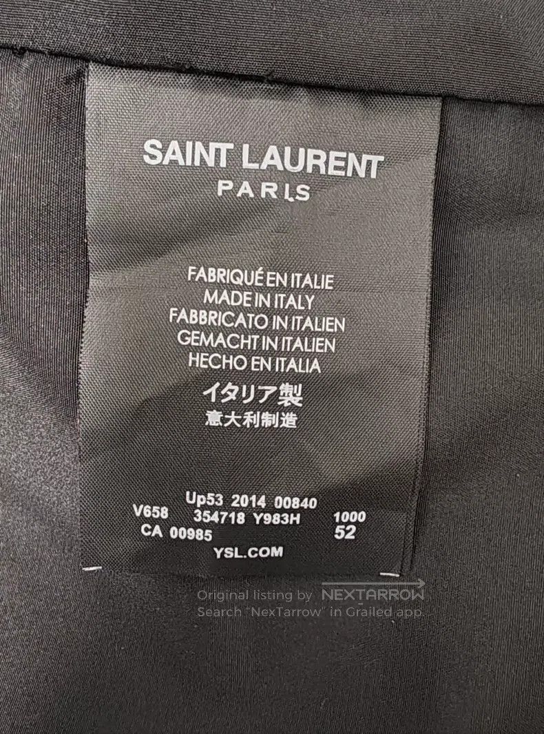 Saint Laurent Paris Saint Laurent Paris Motorcycle Leather Jacket i Size US L / EU 52-54 / 3 - 6 Thumbnail