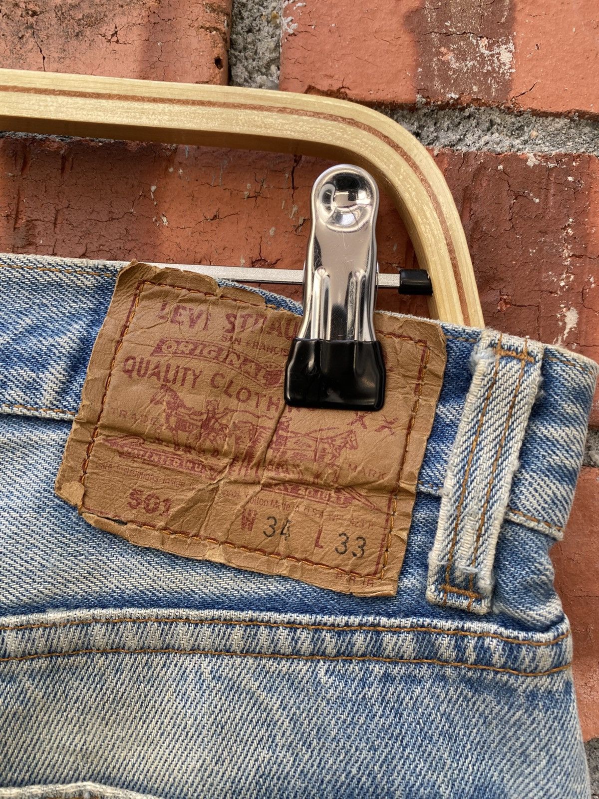 Levi's × Levi's Vintage Clothing × Vintage W33x30 Vintage levi's 501 made in USA Size US 33 - 5 Thumbnail