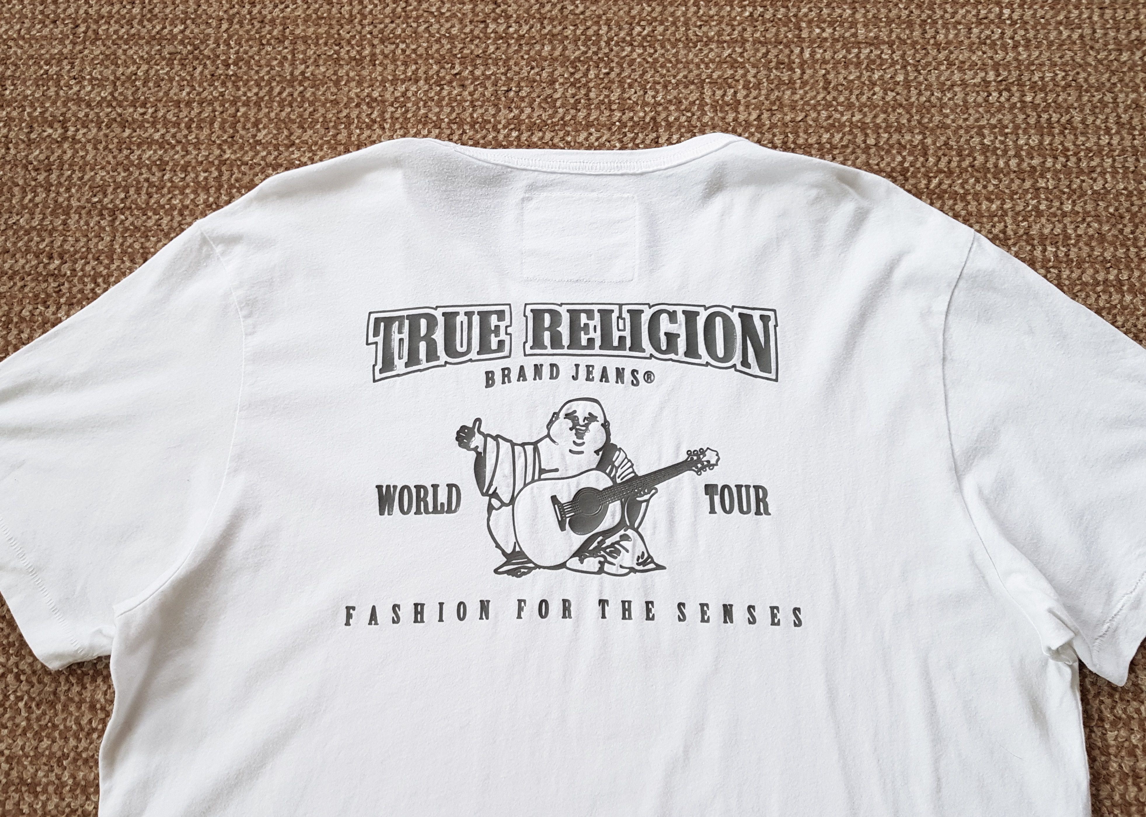 True Religion True Religion Big Logo Buddha Short Sleeve Tee T Shirt XXL Size US XXL / EU 58 / 5 - 1 Thumbnail