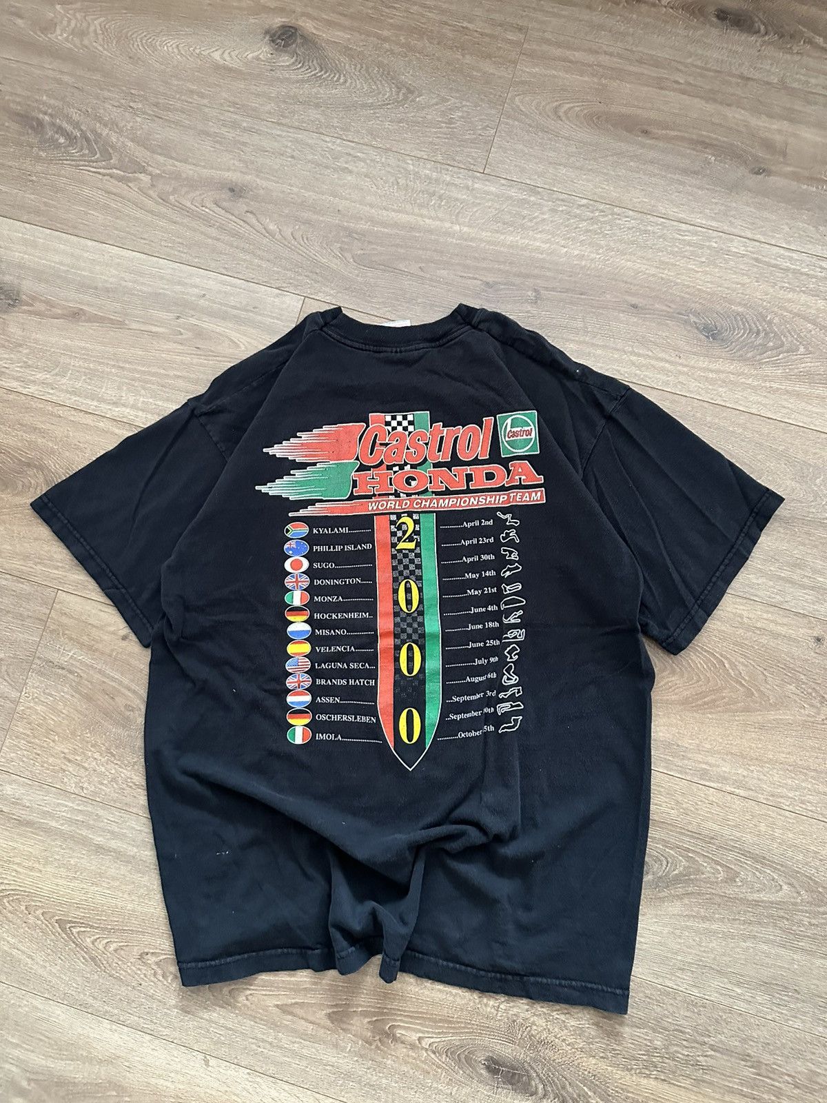 Honda 🔥VINTAGE HONDA CASTROL WORLD CHAMPIONSHIP TEAM 2000🔥 Size US L / EU 52-54 / 3 - 6 Thumbnail