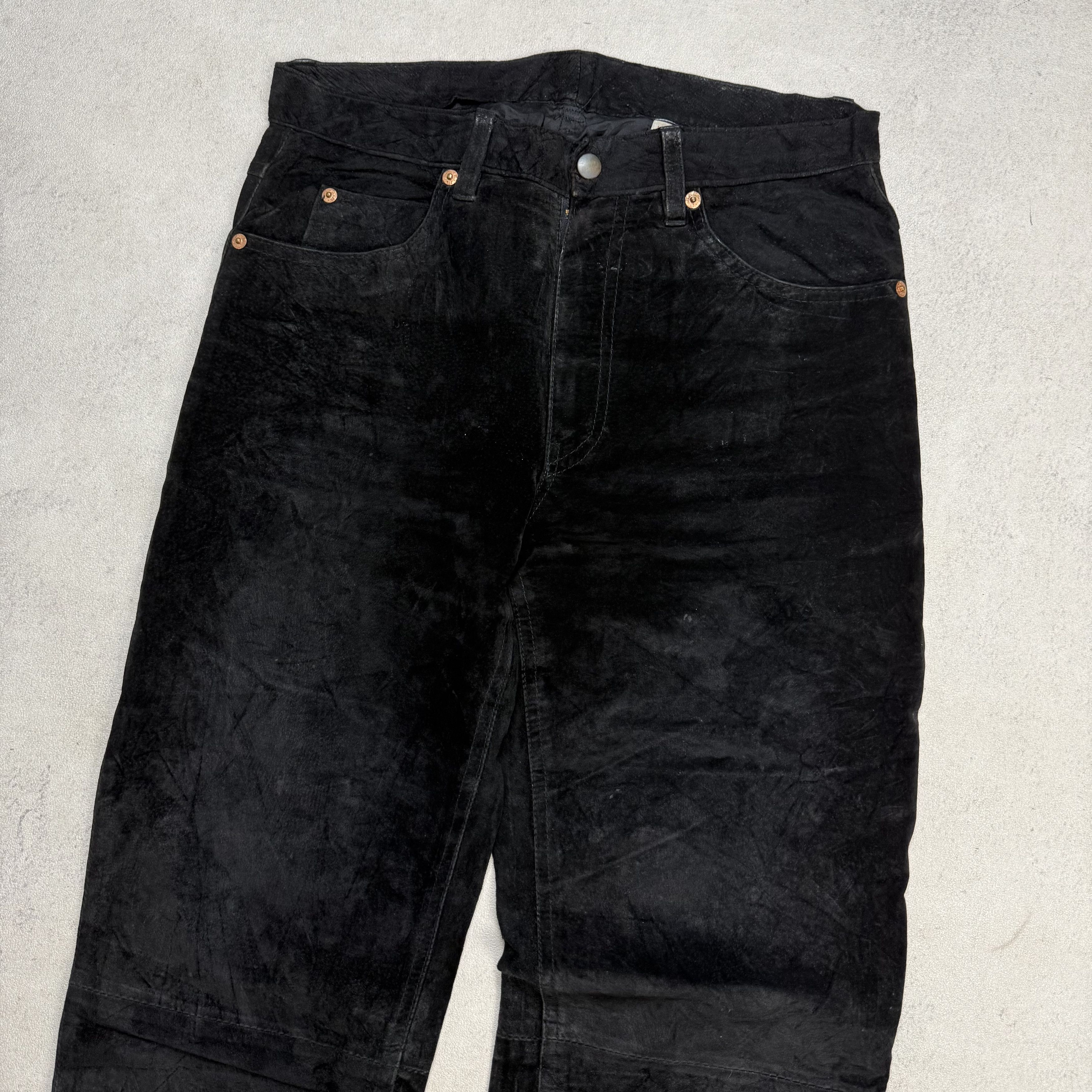 Japanese Brand DEPT Pig Suede Pants Size US 30 / EU 46 - 3 Thumbnail