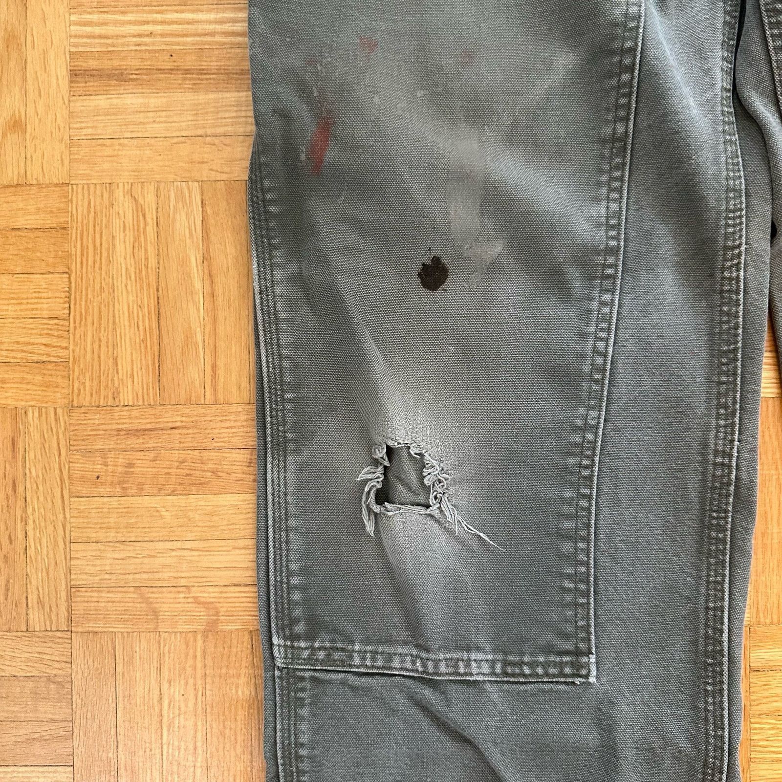 Carhartt Carhartt Double Knee Carpenter pants Green Size 34 x 32 Size US 34 / EU 50 - 9 Thumbnail
