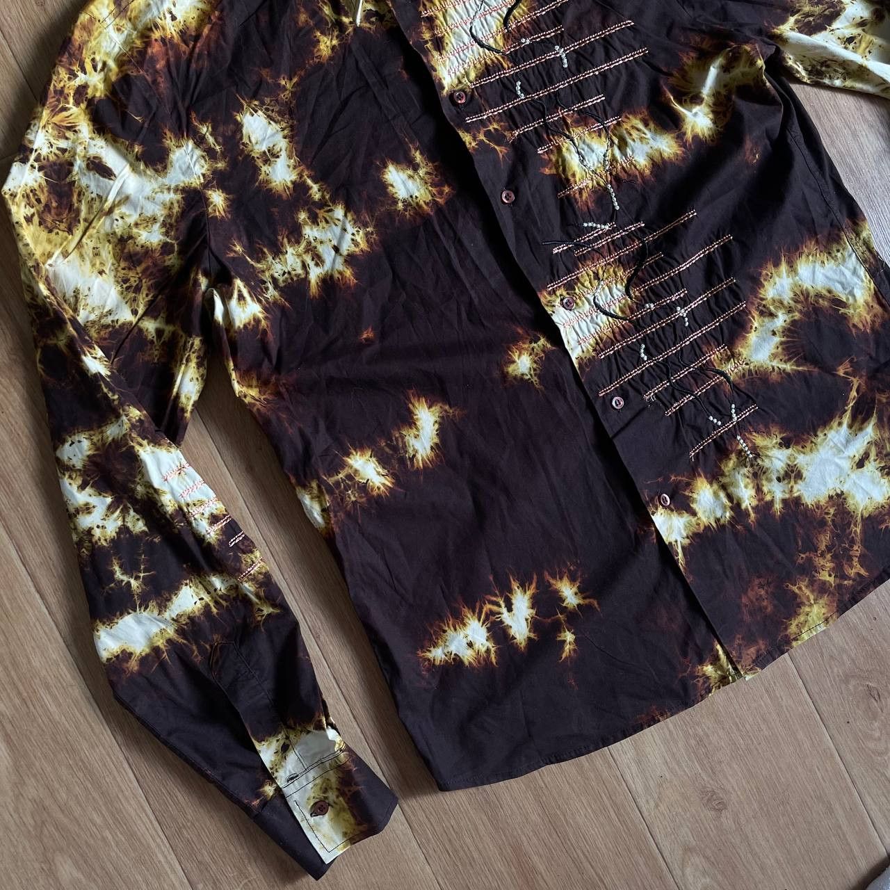 20471120 × Japanese Brand Vintage Shirt Fire Flash Size US L / EU 52-54 / 3 - 8 Thumbnail