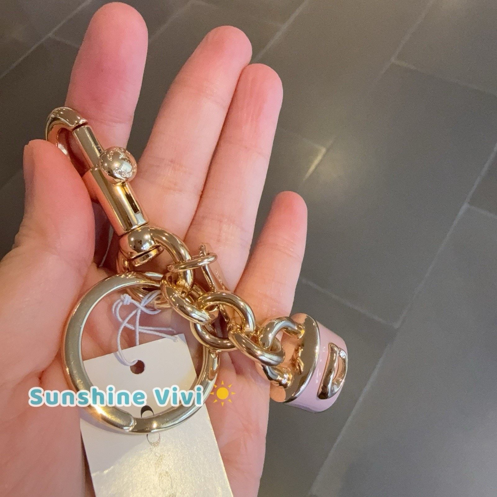 Coach NWT Coach Lock Bag Charm Pink CEF95 with Dust Bag Size ONE SIZE - 6 Thumbnail