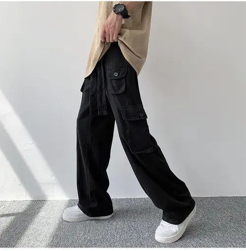 VIBE Cargo Baggy Black Pants Size US 30 / EU 46 - 5 Thumbnail