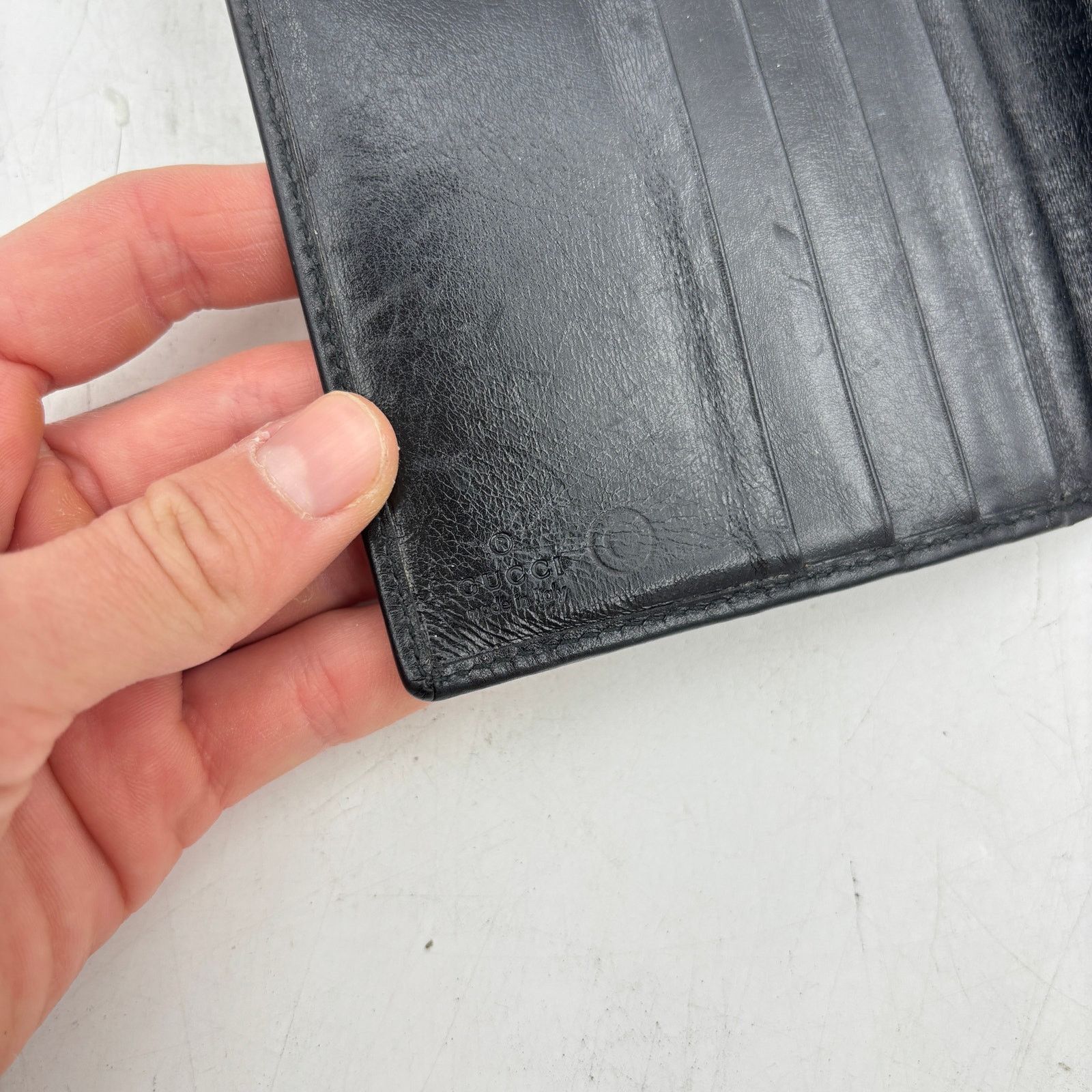 Gucci Vintage Gucci GG Clasp Long Wallet Black Archive Luxury Size ONE SIZE - 8 Thumbnail