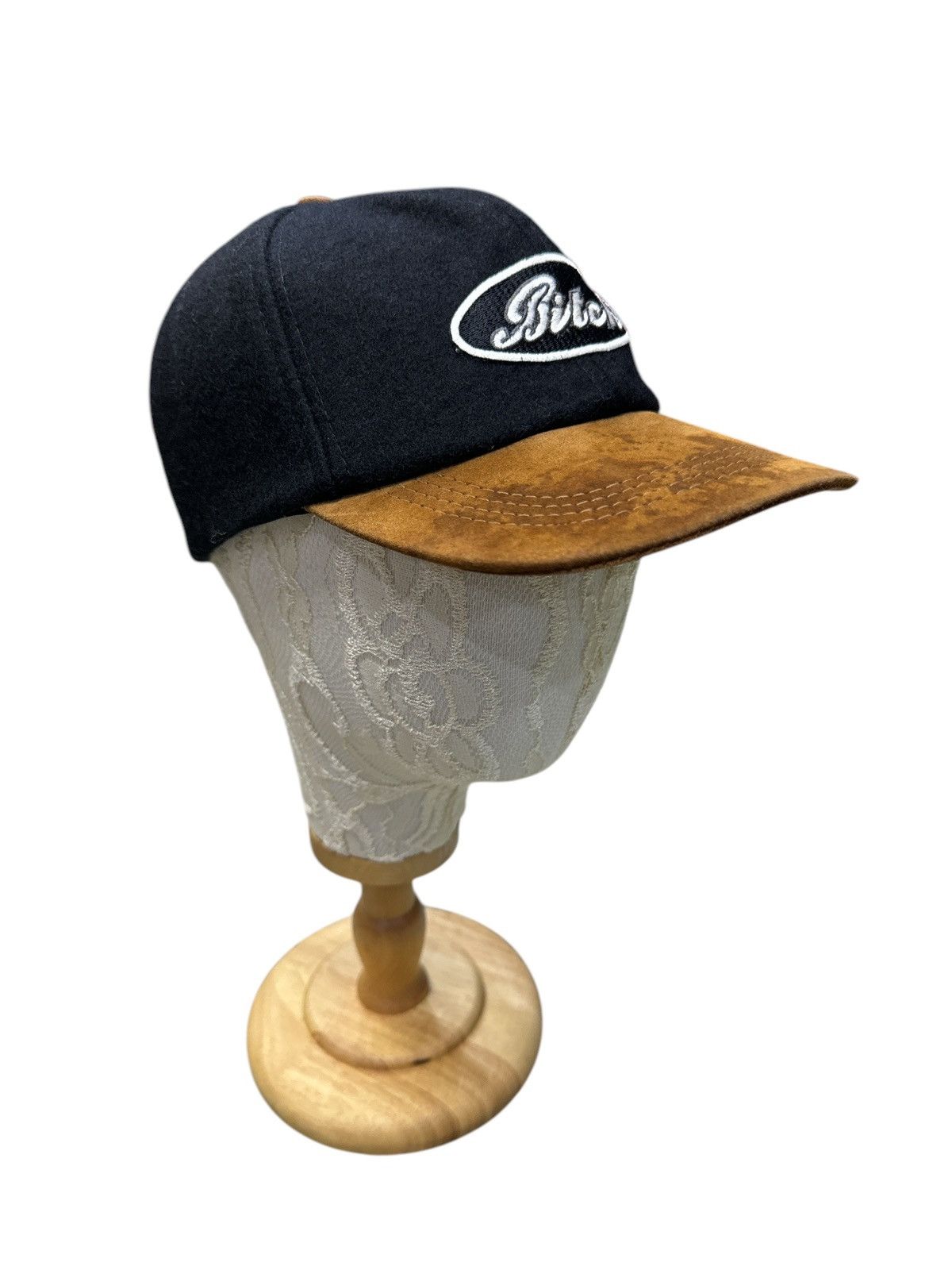 Vintage 90s BITCH SKATEBOARD MIX WOOL CAP Size ONE SIZE - 2 Thumbnail