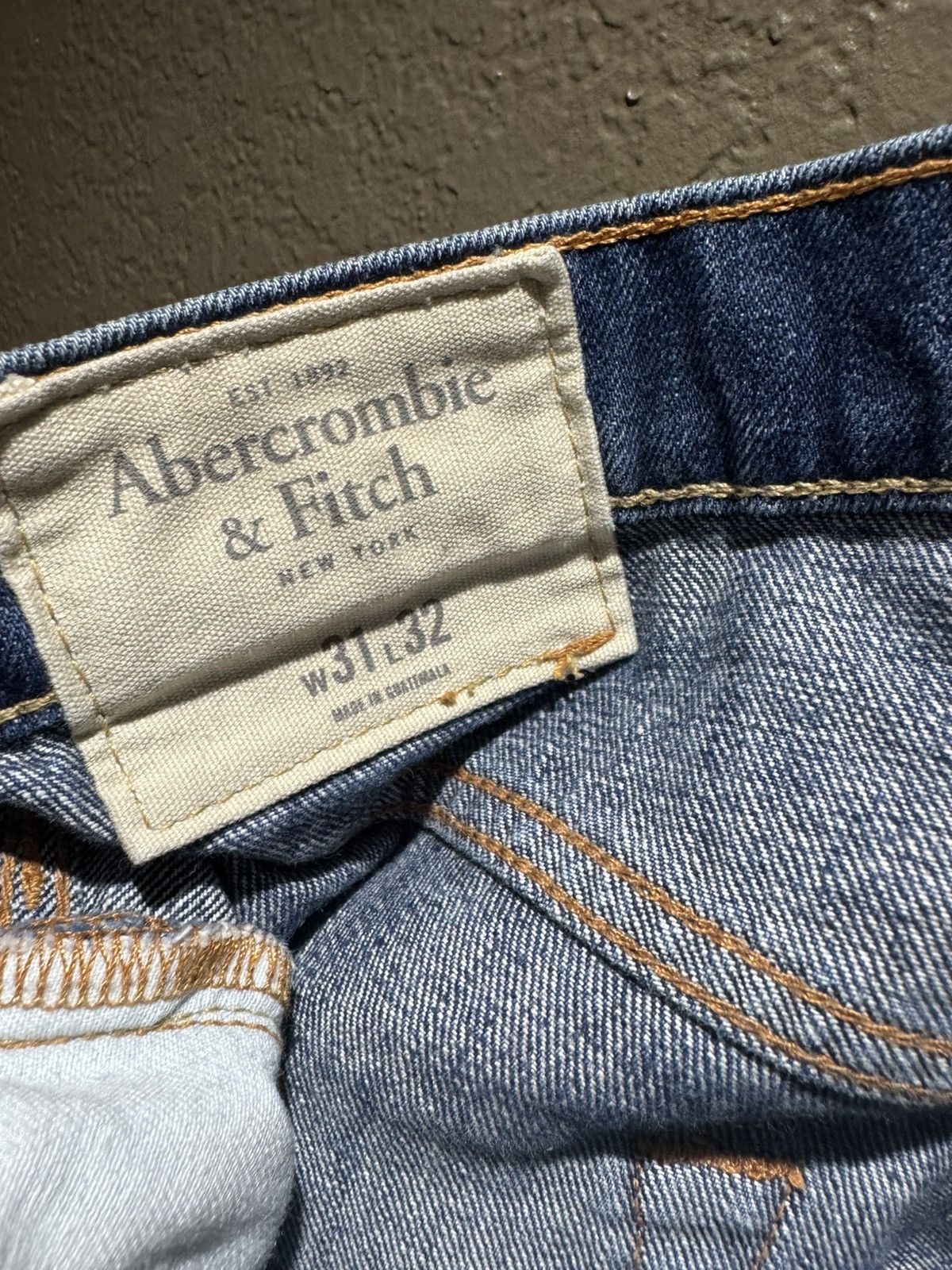 Abercrombie & Fitch Vintage 2000s Abercrombie and Fitch Blue Faded Denim Size US 30 / EU 46 - 4 Thumbnail