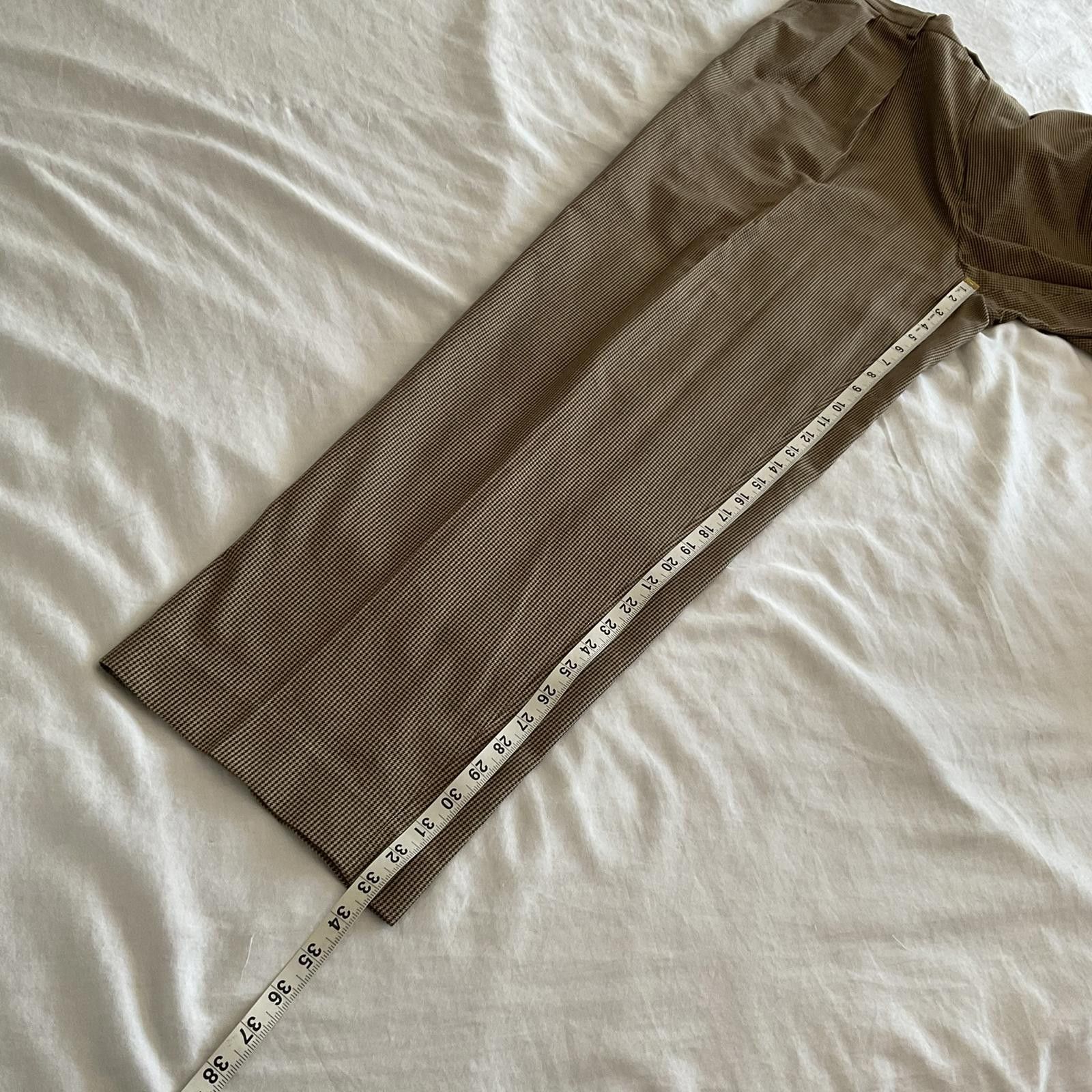 Tommy Hilfiger VTG 90s Tommy Hilfiger brown pleated trousers mens 36x34 Size US 36 / EU 52 - 5 Thumbnail