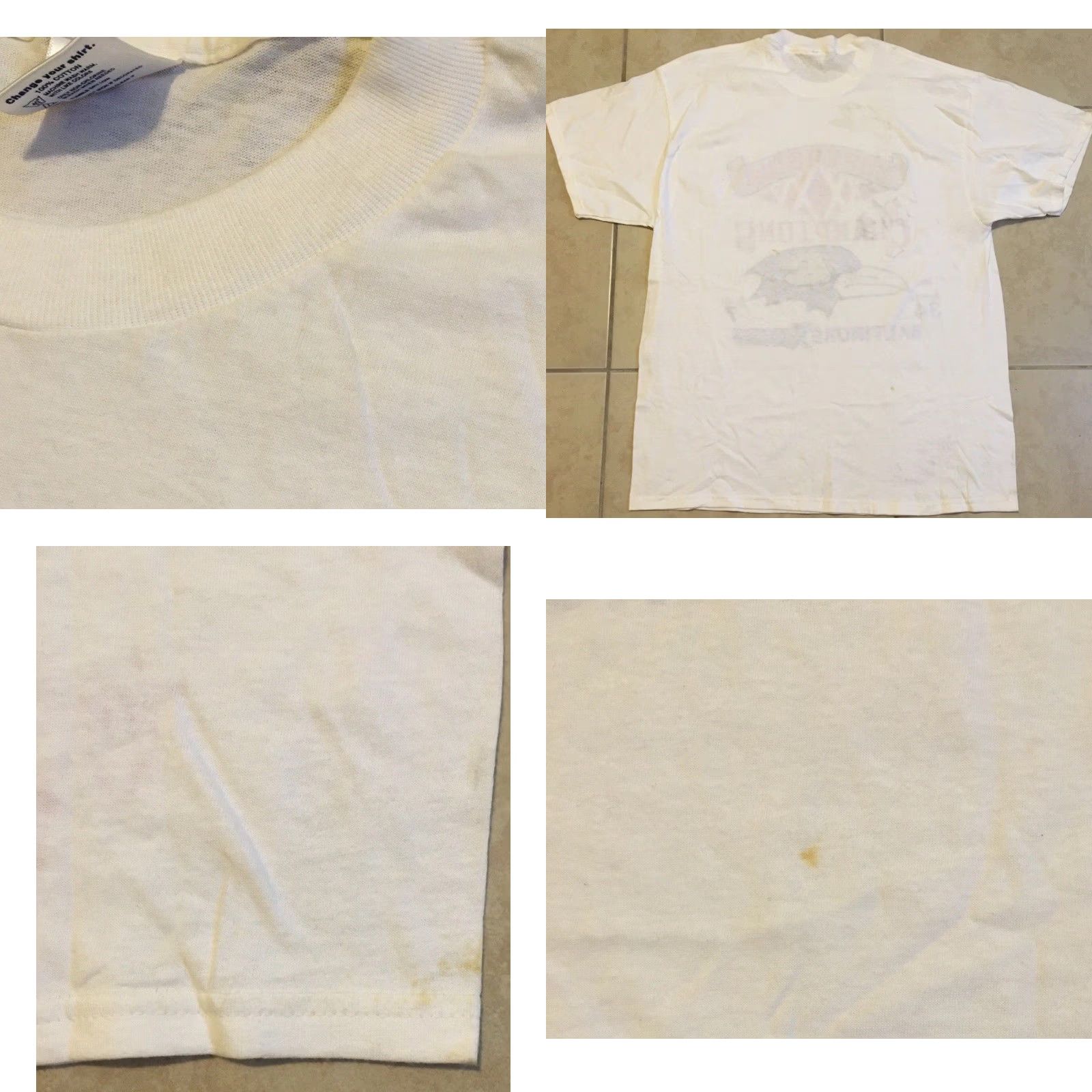 Vintage VINTAGE Baltimore Ravens Shirt XL White 90s 80s Sports Football Grunge Hip Hop Punk Rock Colleg e USA USA Size US XL / EU 56 / 4 - 9 Thumbnail