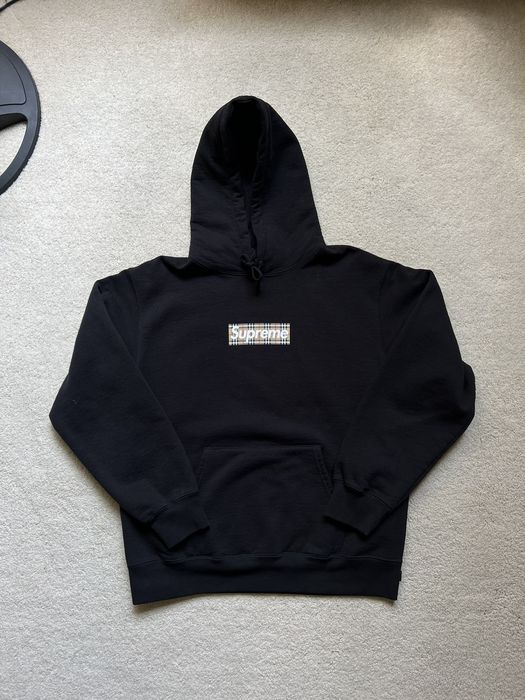 Supreme Supreme Burberry Box Logo Hooded Sweatshirt | Grailed