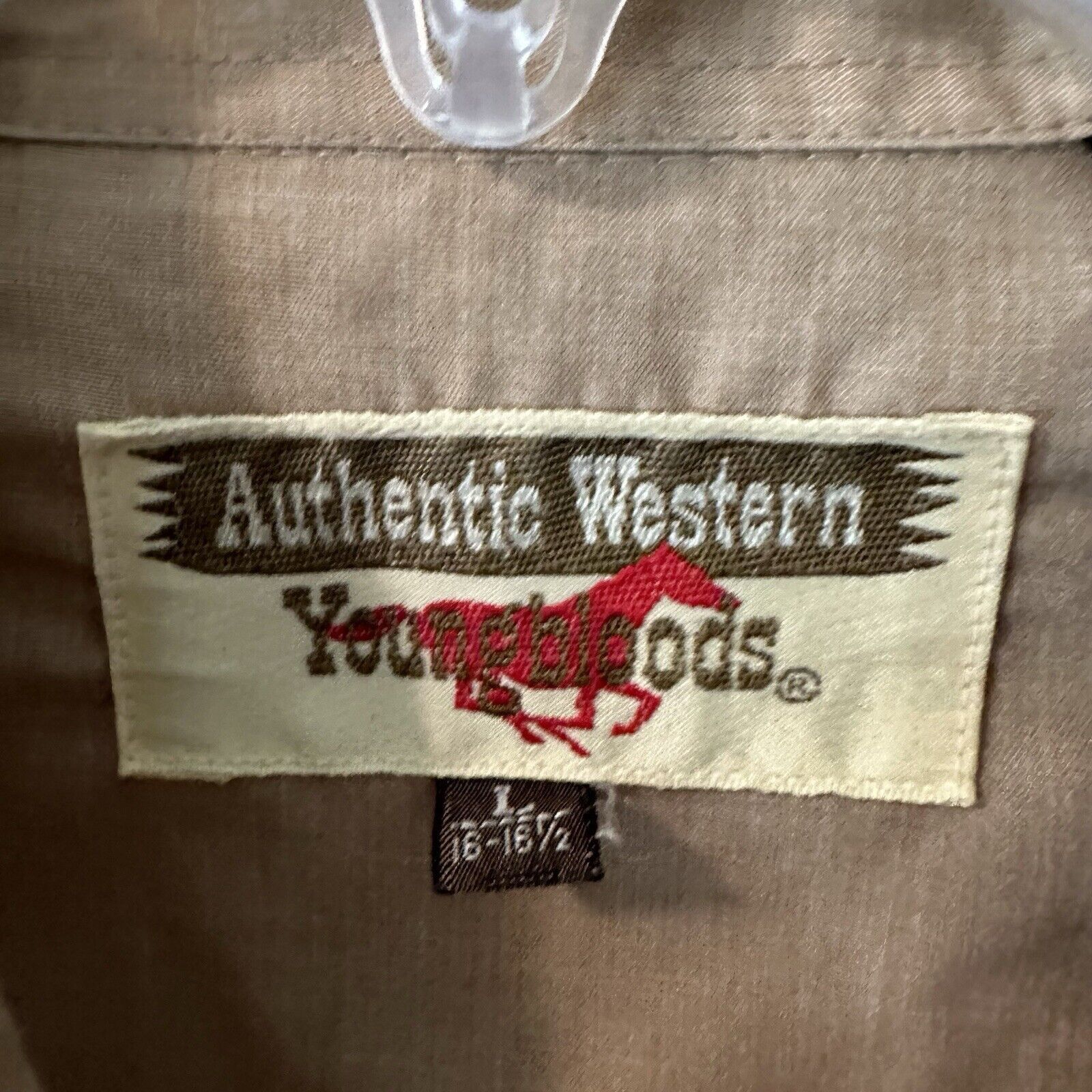 Other Authentic Western Youngbloods Snap Shirt LR Tan Embroidered Size US L / EU 52-54 / 3 - 4 Thumbnail