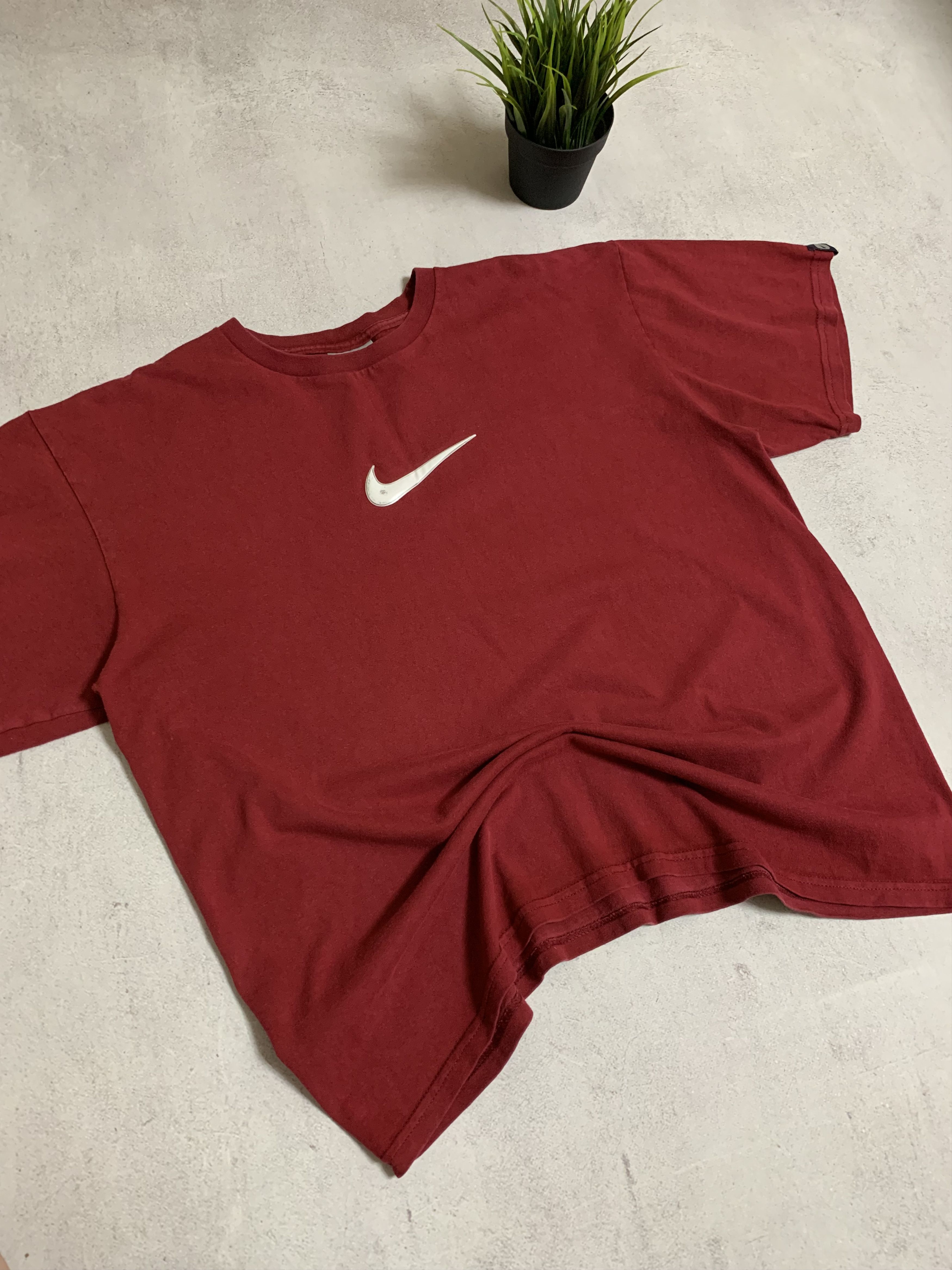 Nike × Vintage Vintage Nike T Shirt Swoosh Baggy Big Logo 90s Y2K Size US L / EU 52-54 / 3 - 6 Thumbnail