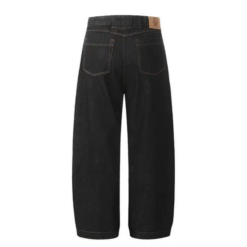 Japanese Brand × Jean Versatile loose wide-leg stitching casual scimitar jeans Size US 32 / EU 48 - 3 Thumbnail