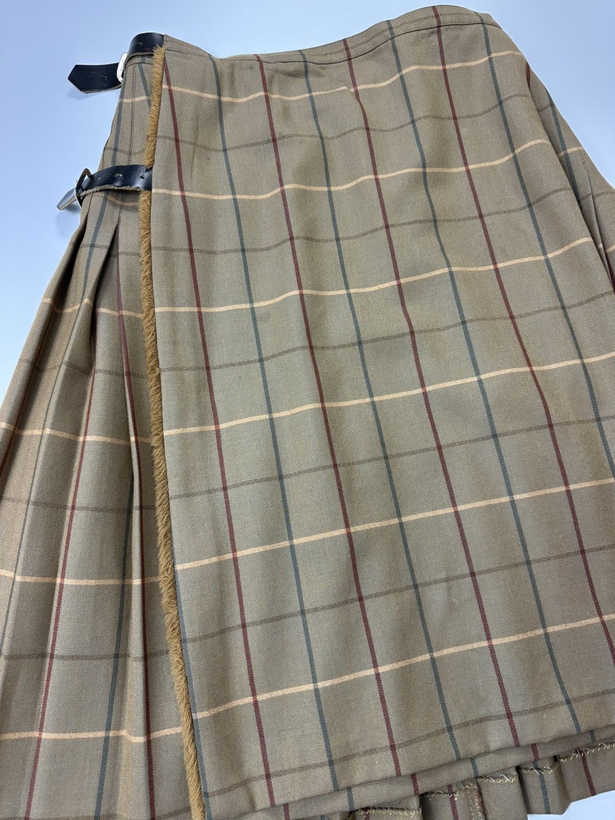 90's Burberrys Vintage Wool Skirt Nova Check