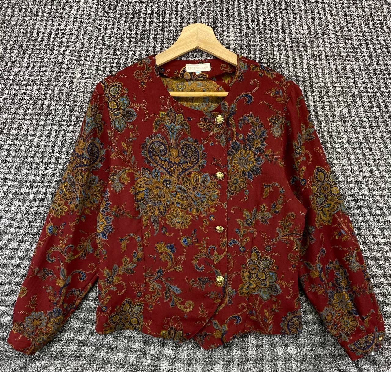 Burberry Vintage Burberry Paisley Shirts Button Up Flannel Size M / US 6-8 / IT 42-44 - 1 Thumbnail
