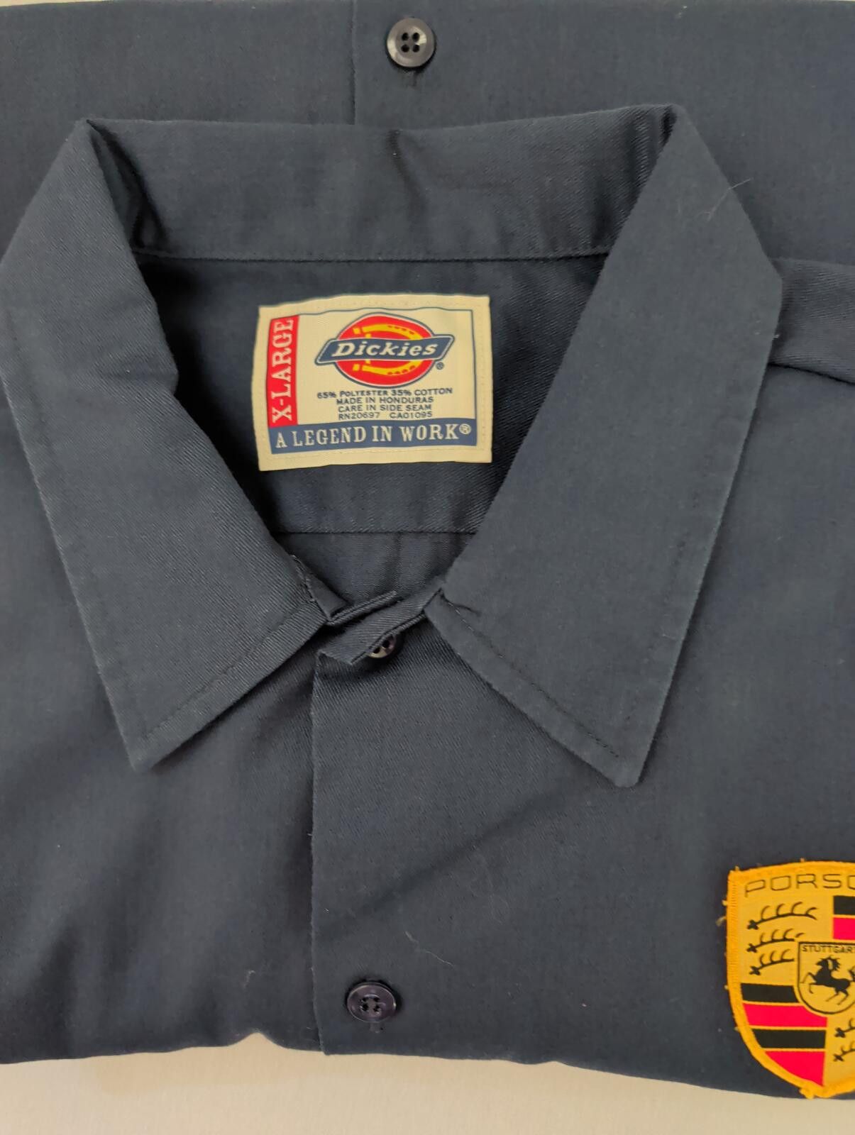 Dickies Vintage Dickies Navy Work Shirt Porsche Emblem Custom XL Size US XL / EU 56 / 4 - 7 Thumbnail