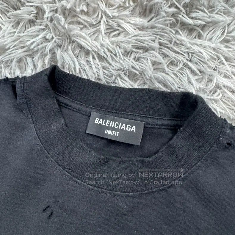 Balenciaga Balenciaga Scissor Destroyed Long Sleeve Size US S / EU 44-46 / 1 - 2 Thumbnail