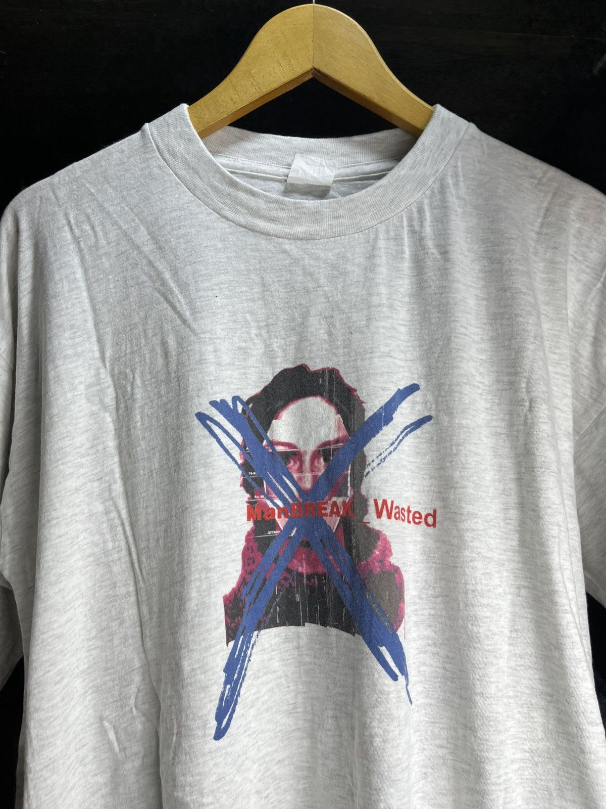 Band Tees × Vintage Vintage Rare manBREAK Wasted 1997 Electronic Band Size US L / EU 52-54 / 3 - 4 Thumbnail