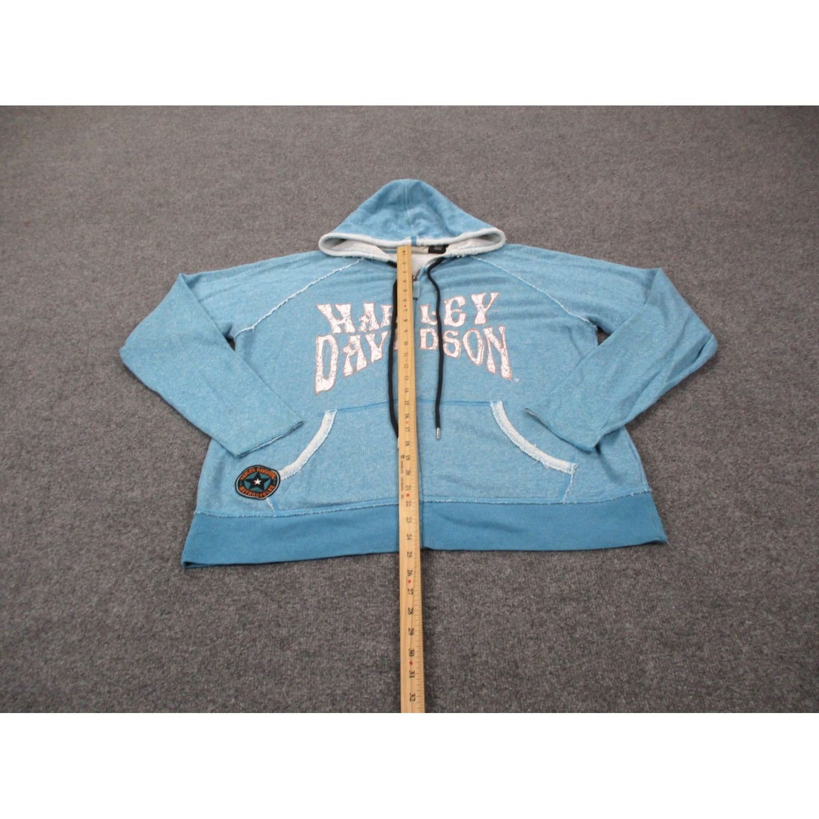 Harley Davidson Harley Davidson Hoodie Sweatshirt Womens 1X Blue Pullover Motorcycle Logo Y2K Size XL / US 12-14 / IT 48-50 - 4 Thumbnail