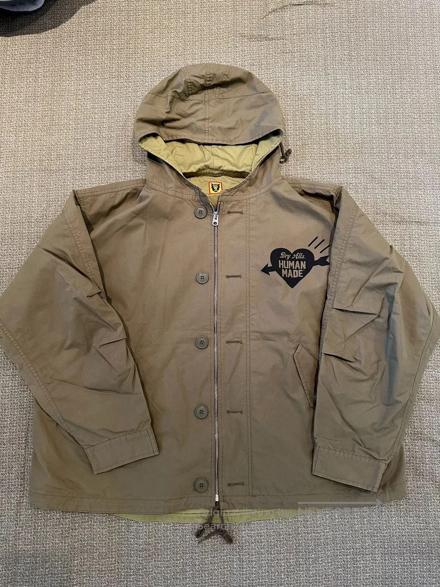 Human Made human made olive green hooded windbreaker. Size US L / EU 52-54 / 3 - 3 Thumbnail