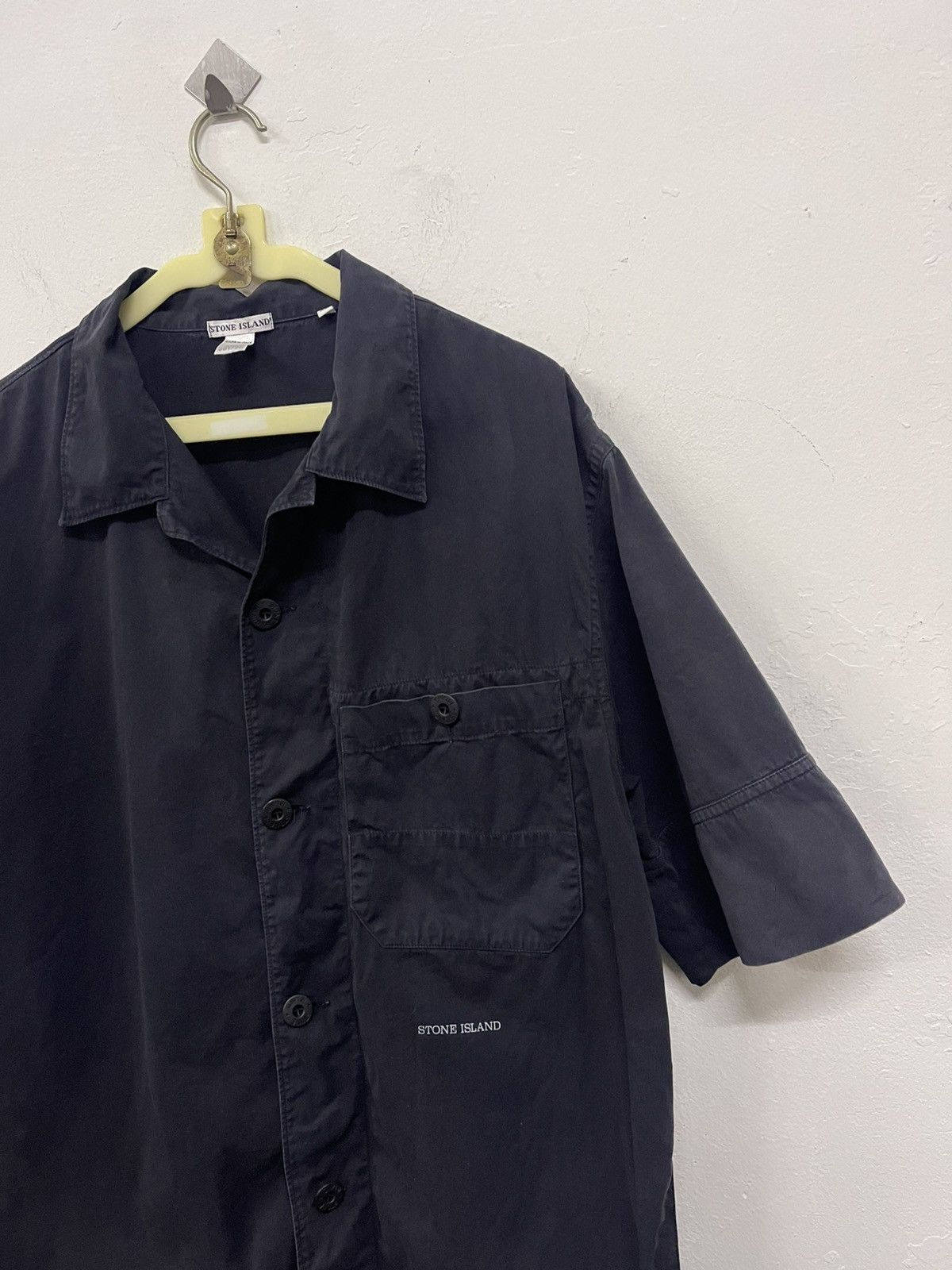 Stone Island Stone Island Button Ups shirt navy color Size US XL / EU 56 / 4 - 5 Thumbnail