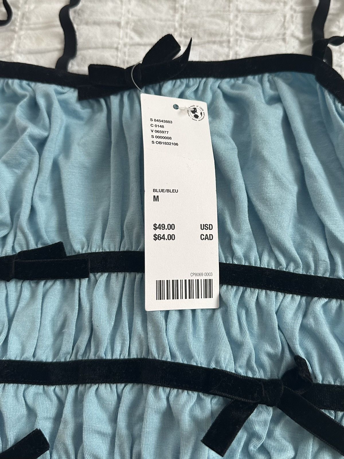 Urban Outfitters Urban Outfitters Blue Crop Top Size M / US 6-8 / IT 42-44 - 2 Thumbnail