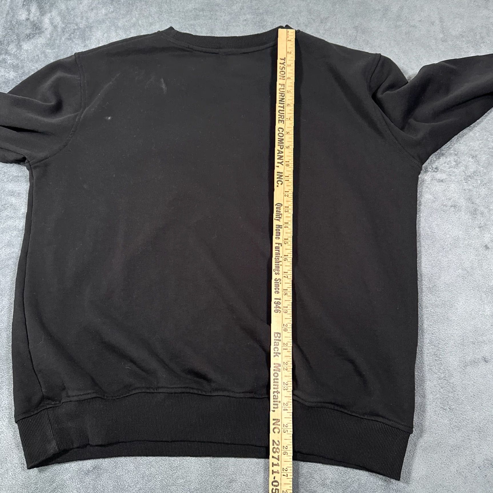 Kappa Kappa Sweatshirt Mens Large Black Crew Neck Luther Man Patches Lon Sleeve Graphic Print Size US L / EU 52-54 / 3 - 7 Thumbnail