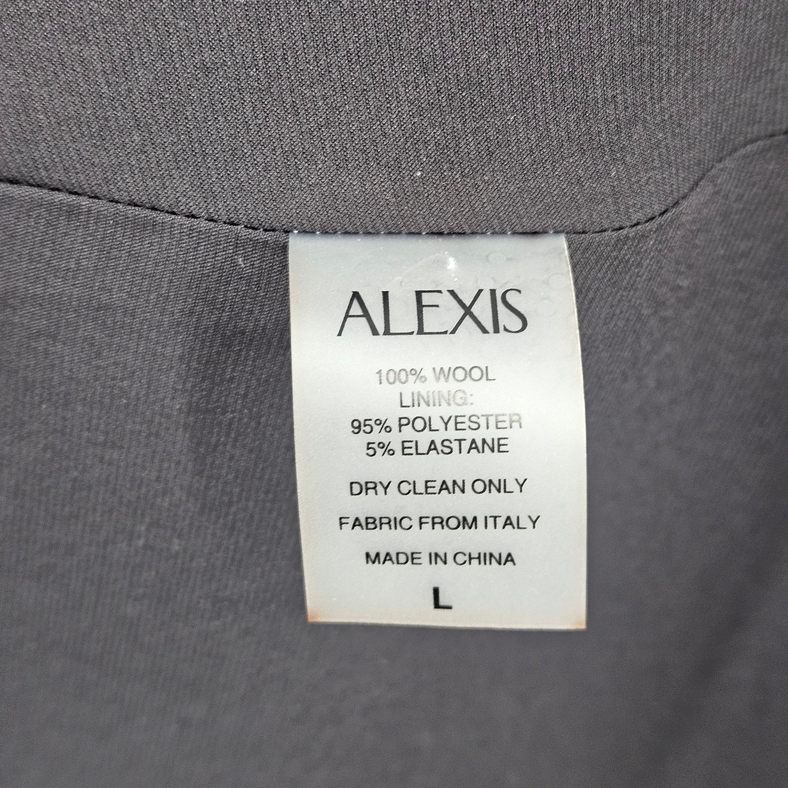 ALEXIS NWT Alexis Fiore Dress in Black Midi A-Line Wool Size Large Size L / US 10 / IT 46 - 13 Thumbnail