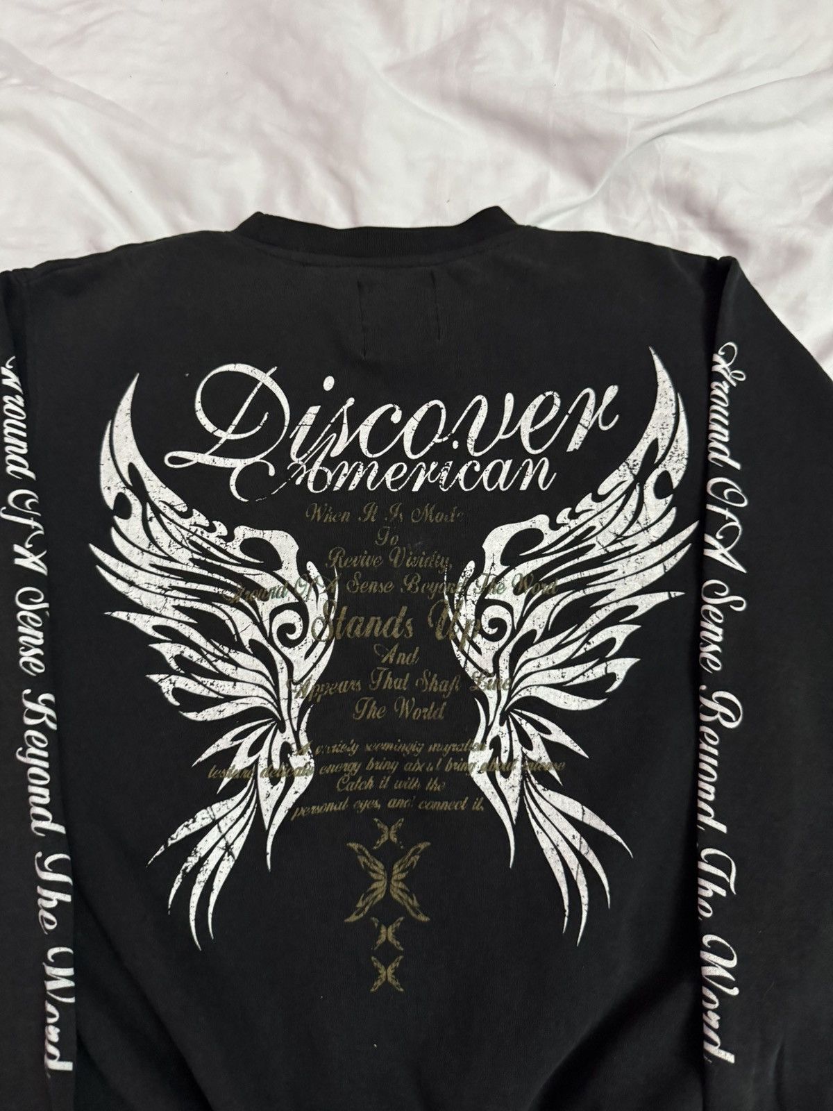 KMRii Distressed Faded Macarester Wid Poems Gothic Sweatshirt Size US M / EU 48-50 / 2 - 4 Thumbnail