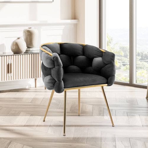 Designer × Homemade Luxury modern simple leisure velvet single sofa chair bedroo Size US L / EU 52-54 / 3 - 6 Thumbnail