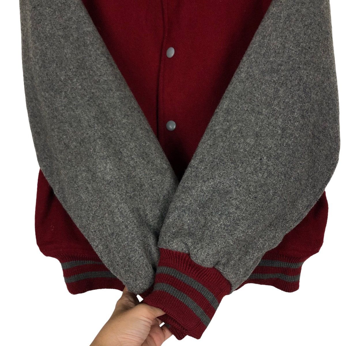 Japanese Brand 🔥Vtg Varsity Jacket Wool University Shop Issey Miyake Size US L / EU 52-54 / 3 - 13 Thumbnail