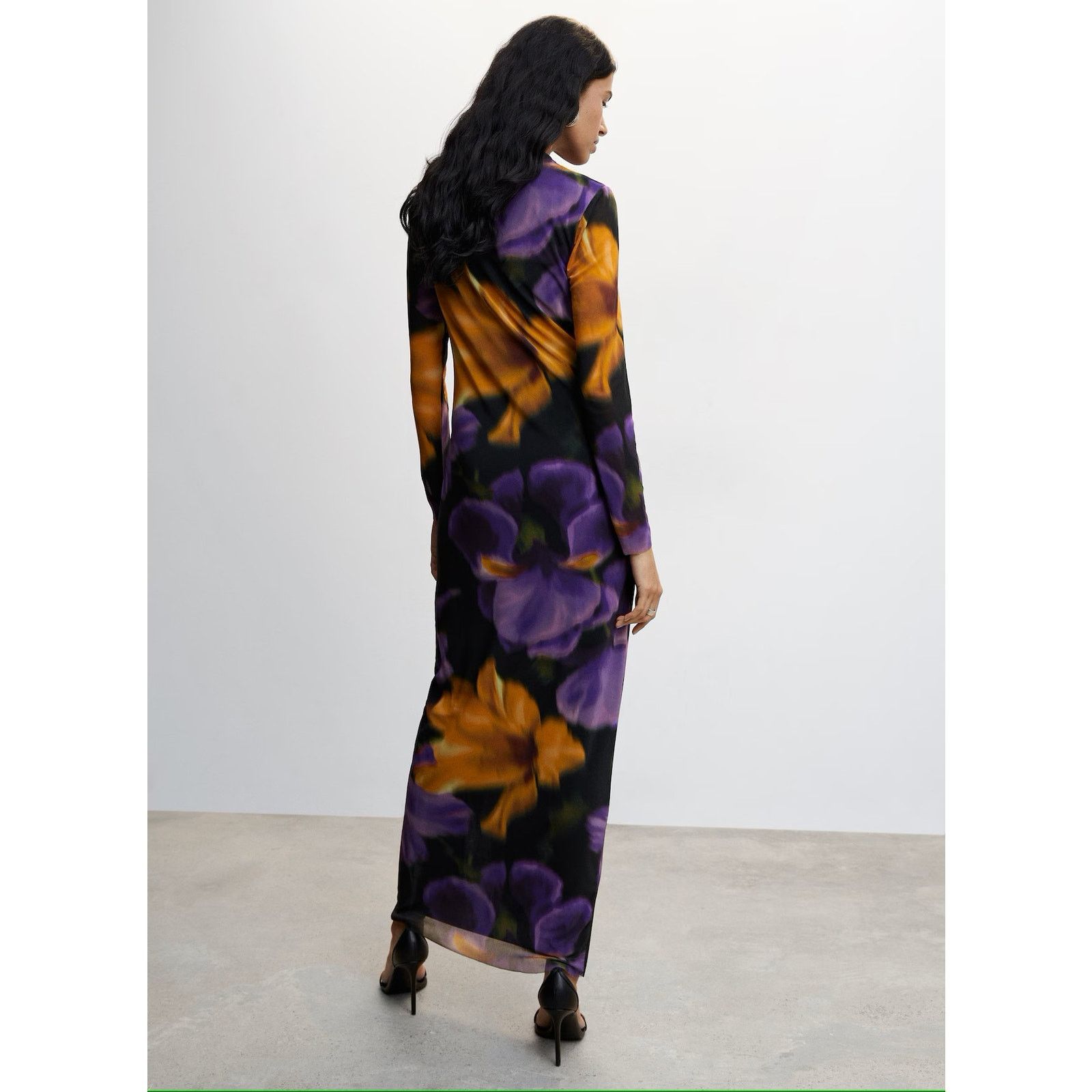 Mango MANGO Floral High Neck Maxi Dress NWT Size S / US 4 / IT 40 - 22 Thumbnail